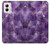 S3713 Graphique violet améthyste à quartz imprimé Etui Coque Housse pour Motorola Moto G Power 5G (2024)