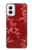 S3817 Motif de fleurs de cerisier floral rouge Etui Coque Housse pour Motorola Moto G Power 5G (2024)