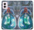 S3912 Jolie petite sirène Aqua Spa Etui Coque Housse pour Motorola Moto G Power 5G (2024)