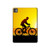 S2385 Vélo Vélo Coucher de soleil Etui Coque Housse pour iPad Pro 11 (2024,2025)