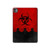 S2917 Biohazards Virus Alert Rouge Etui Coque Housse pour iPad Pro 11 (2024,2025)