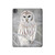 S1566 Milou Blanc Chouette Chouette Etui Coque Housse pour iPad Pro 13 (2024,2025)