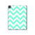 S1723 Monnaie Chevron Zigzag Etui Coque Housse pour iPad Pro 13 (2024)