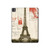 S2108 Tour Eiffel de Paris Carte postale Etui Coque Housse pour iPad Pro 13 (2024)