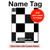 S2492 Noir et blanc Damier Etui Coque Housse pour iPad Pro 13 (2024)