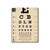 S2502 Tableau d'examen des yeux Etui Coque Housse pour iPad Pro 13 (2024,2025), Air 13 2026