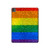 S2683 Arc en ciel Fierté LGBT Drapeau Etui Coque Housse pour iPad Pro 13 (2024)