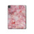 S2843 Texture en marbre rose Etui Coque Housse pour iPad Pro 13 (2024)