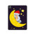 S2849 Mignon Lune Nuit Sleepy Chouette Etui Coque Housse pour iPad Pro 13 (2024)
