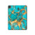 S2906 Aqua Turquoise Pierre Etui Coque Housse pour iPad Pro 13 (2024,2025), Air 13 2026