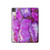 S2907 Violet Turquoise Pierre Etui Coque Housse pour iPad Pro 13 (2024,2025)