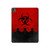 S2917 Biohazards Virus Alert Rouge Etui Coque Housse pour iPad Pro 13 (2024)