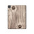 S3822 Graphique de la texture du bois imprimé Etui Coque Housse pour iPad Pro 13 (2024,2025), Air 13 2026