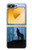 S0935 Loup Hurlant dans la forêt Etui Coque Housse pour Samsung Galaxy Z Flip 6, Flip 7 FE