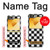 S1611 Échiquier Damier Noir Blanc Etui Coque Housse pour Samsung Galaxy Z Flip 6, Flip 7 FE