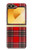S2374 Motif Tartan Rouge Etui Coque Housse pour Samsung Galaxy Z Flip 6, Flip 7 FE
