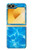 S2788 Bleu Piscine d'eau Etui Coque Housse pour Samsung Galaxy Z Flip 6, Flip 7 FE