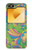 S3273 Fleur Ligne Motif Art Etui Coque Housse pour Samsung Galaxy Z Flip 6, Flip 7 FE
