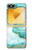 S3399 Vert Marbre Imprimer Graphique Etui Coque Housse pour Samsung Galaxy Z Flip 6, Flip 7 FE