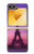 S3447 Paris Eiffel Le coucher du soleil Etui Coque Housse pour Samsung Galaxy Z Flip 6