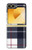 S3452 Plaid en tissu Etui Coque Housse pour Samsung Galaxy Z Flip 6, Flip 7 FE