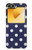 S3533 Bleu à pois Etui Coque Housse pour Samsung Galaxy Z Flip 6, Flip 7 FE