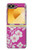 S3924 Fond rose fleur de cerisier Etui Coque Housse pour Samsung Galaxy Z Flip 6, Flip 7 FE