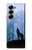 S0935 Loup Hurlant dans la forêt Etui Coque Housse pour Samsung Galaxy Z Fold 6