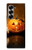 S1083 Citrouille araignée bougies Halloween Etui Coque Housse pour Samsung Galaxy Z Fold 6