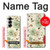 S2179 Motif Fleur Floral Art Millésime Etui Coque Housse pour Samsung Galaxy Z Fold 6