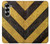 S2231 Noir et Jaune Ligne de risque rayé Etui Coque Housse pour Samsung Galaxy Z Fold 6