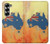 S2494 Australie Drapeau Carte texture de la roche Etui Coque Housse pour Samsung Galaxy Z Fold 6
