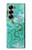 S2653 Dragon Vert Turquoise Pierre Graphique Etui Coque Housse pour Samsung Galaxy Z Fold 6