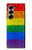 S2683 Arc en ciel Fierté LGBT Drapeau Etui Coque Housse pour Samsung Galaxy Z Fold 6