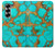 S2688 Aqua Copper Turquoise Graphic Gemme Etui Coque Housse pour Samsung Galaxy Z Fold 6
