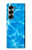 S2788 Bleu Piscine d'eau Etui Coque Housse pour Samsung Galaxy Z Fold 6
