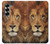 S2870 Lion Roi des Bêtes Etui Coque Housse pour Samsung Galaxy Z Fold 6