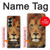 S2870 Lion Roi des Bêtes Etui Coque Housse pour Samsung Galaxy Z Fold 6