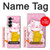S3025 Rose Maneki Neko chat chanceux Etui Coque Housse pour Samsung Galaxy Z Fold 6