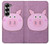 S3269 Porc Dessin animé Etui Coque Housse pour Samsung Galaxy Z Fold 6
