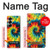 S3459 tie Dye Etui Coque Housse pour Samsung Galaxy Z Fold 6