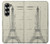 S3474 Dessin Architectural Eiffel Etui Coque Housse pour Samsung Galaxy Z Fold 6