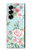 S3494 Rose à pois millésimé Etui Coque Housse pour Samsung Galaxy Z Fold 6