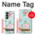 S3494 Rose à pois millésimé Etui Coque Housse pour Samsung Galaxy Z Fold 6