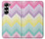 S3514 Arc en ciel Zigzag Etui Coque Housse pour Samsung Galaxy Z Fold 6