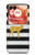 S2794 Noir et blanc rayé cerf d'or Sparkles Etui Coque Housse pour Motorola Razr 50