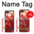 S3817 Motif de fleurs de cerisier floral rouge Etui Coque Housse pour Motorola Razr 50