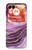 S3896 Stries d'or en marbre violet Etui Coque Housse pour Motorola Razr 70,60,50, Razr (2026, 2025, 2024)