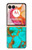 S2688 Aqua Copper Turquoise Graphic Gemme Etui Coque Housse pour Motorola Razr 50 Ultra