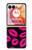 S2933 Bisous Rose Lips sur Noir Etui Coque Housse pour Motorola Razr 50 Ultra